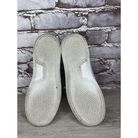 Cole Haan White Canvas Fabric Tan Penny Casual Slip On Shoes Women 6.5M US/37EU - Picture 10 of 16